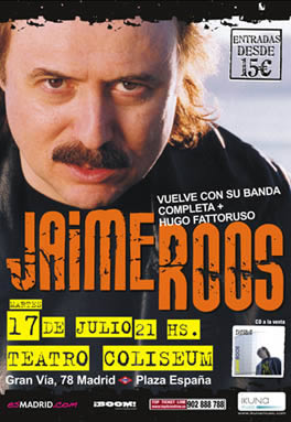 Nuevo disco de Jaime Roos y próximos conciertos